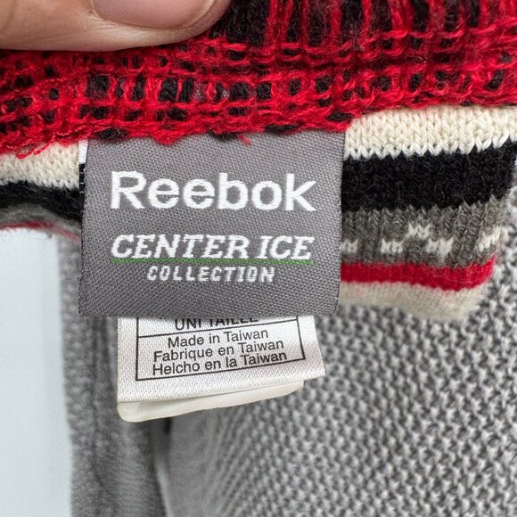 Reebok Center Ice Chicago Blackhawks Knit Scarf NHL Hockey 100% Acrylic - Picture 7 of 9